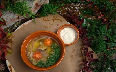 Porcini mushroom soup photo Porcini mushroom soup image