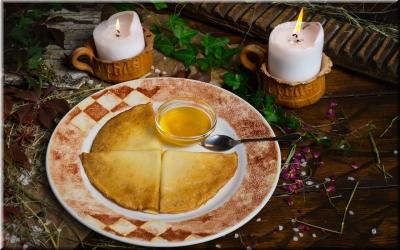 Блины с медом фото Блины с медом картинка