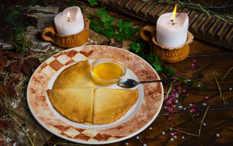 Блины с медом фото Блины с медом картинка