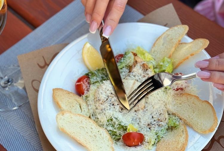 Ceasar Salad with Chiken breast photo Ceasar Salad with Chiken breast image