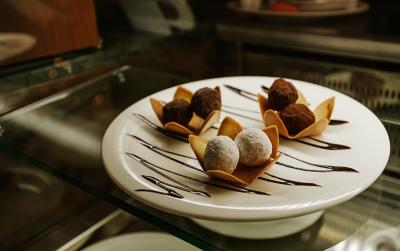 Assorted crafted truffles image