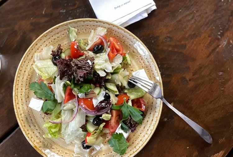 Greek salad photo Greek salad image