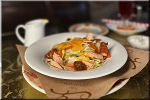 Salad with smoked Salmon photo Salad with smoked Salmon image