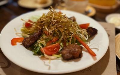 Salad with grilled and glazed with Soy sauce Duck photo Salad with grilled and glazed with Soy sauce Duck image