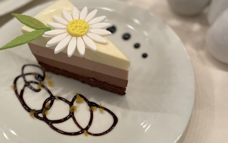 &quot;Three chocolates&quot; Dessert image
