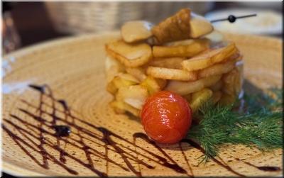 Картофель жареный с белыми грибами картинка