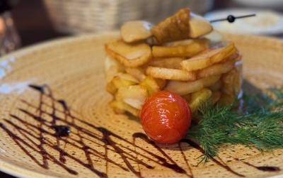 Fried potatoes with onion image